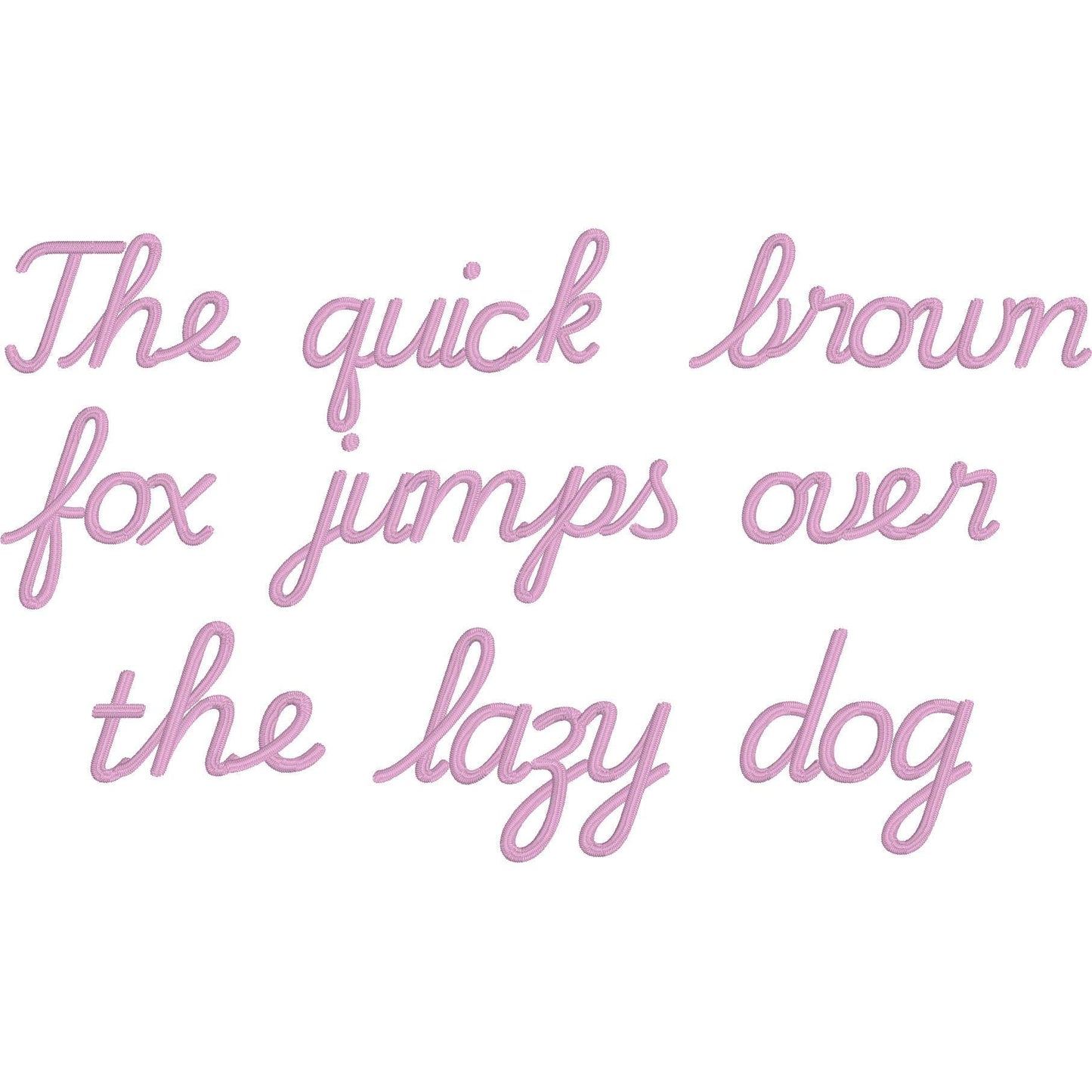 Playground Native BX Embroidery Font - Satin Stitch Alphabet (10 Sizes)