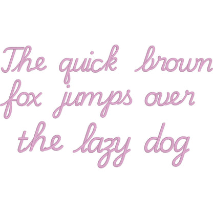 Playground Native BX Embroidery Font - Satin Stitch Alphabet (10 Sizes)
