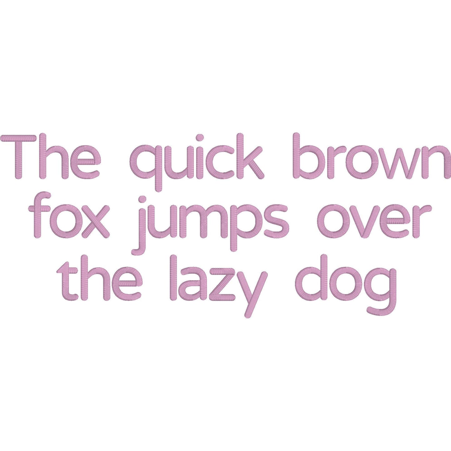 Luno 3D Puff BX Embroidery Font – Foam Alphabet (9 Sizes)