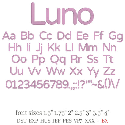 Bundle 4 3D Puff BX Embroidery Fonts – Foam Alphabet (7 Sizes)