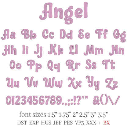 Bundle 4 3D Puff BX Embroidery Fonts – Foam Alphabet (7 Sizes)