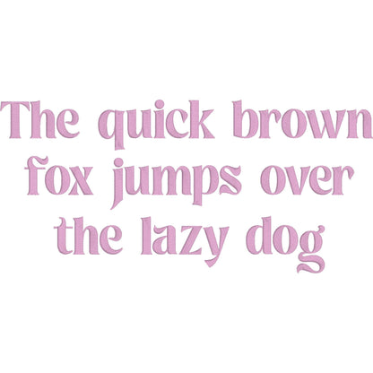 Mile Native BX Embroidery Font - Satin Stitch Alphabet (10 Sizes)