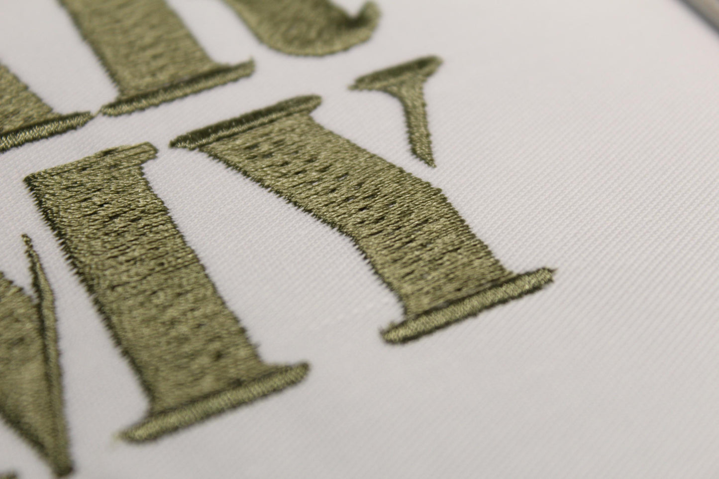 Stencil Army Native BX Embroidery Font - Satin Stitch Alphabet (10 Sizes)