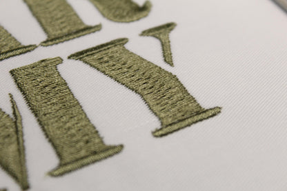 Stencil Army Native BX Embroidery Font - Satin Stitch Alphabet (10 Sizes)