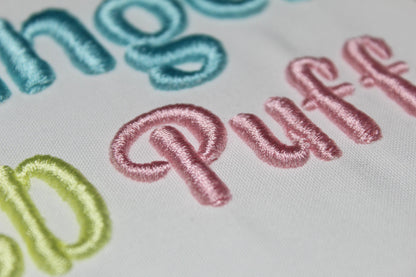 Angel 3D Puff Native BX Embroidery Font – Foam Alphabet (6 Sizes)