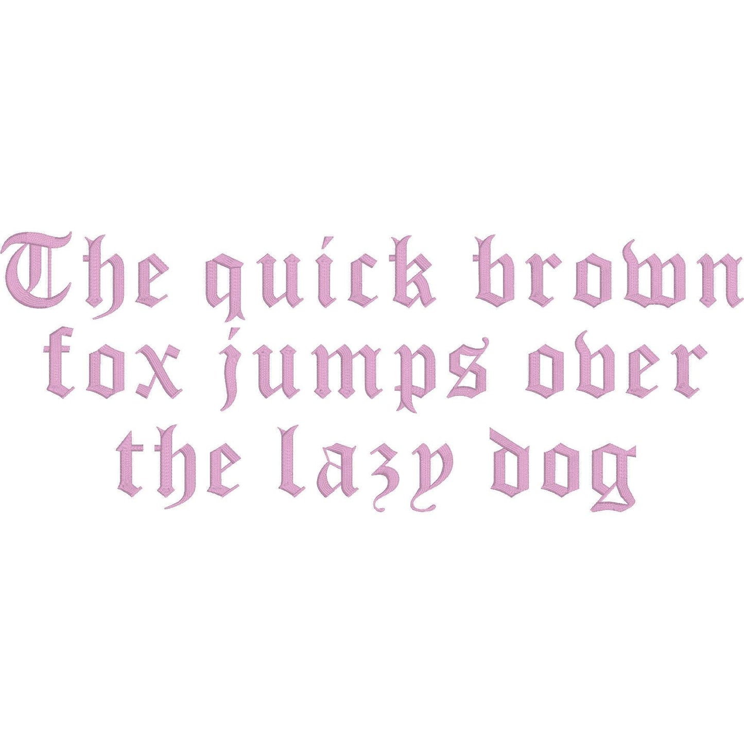 Old London Native BX Embroidery Font - Satin Stitch Alphabet (9 Sizes)