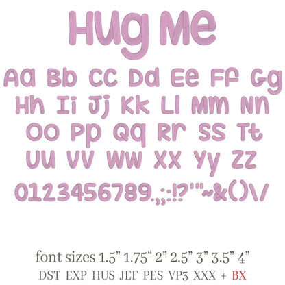 Bundle 4 3D Puff BX Embroidery Fonts – Foam Alphabet (7 Sizes)