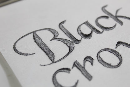 Black Crow Native BX Embroidery Font - Satin Stitch Alphabet (10 Sizes)
