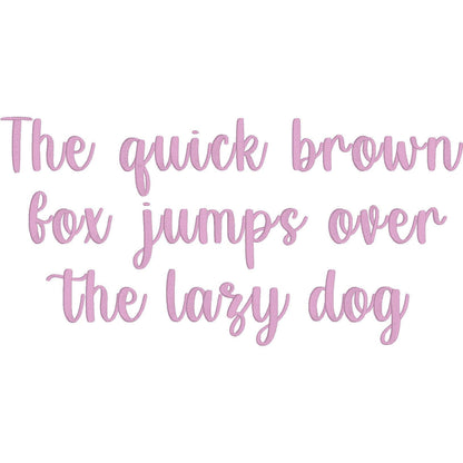 Better Milk Native BX Embroidery Font - Satin Stitch Alphabet (10 Sizes)