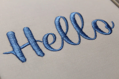Hello Native BX Embroidery Font - Satin Stitch Alphabet (10 Sizes)