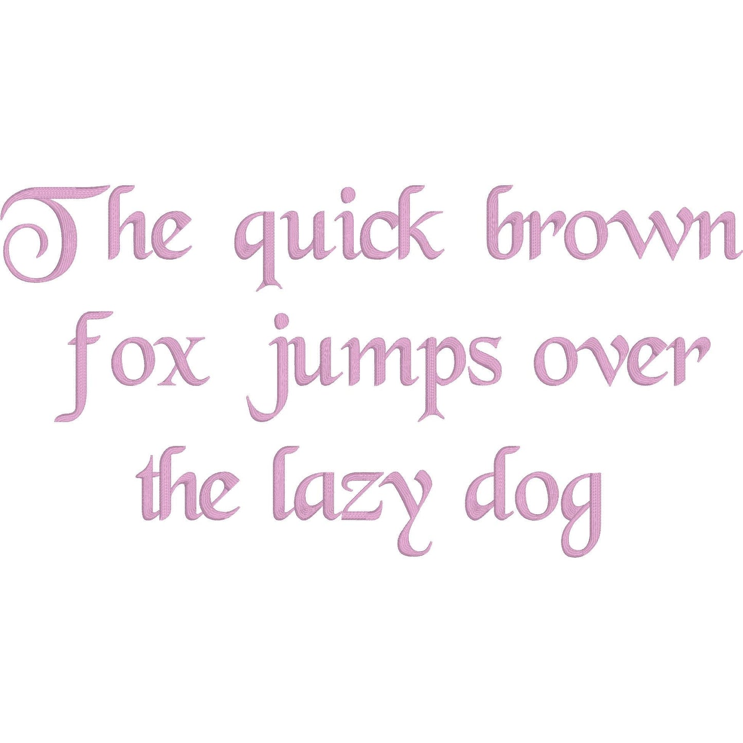 Black Crow Native BX Embroidery Font - Satin Stitch Alphabet (10 Sizes)