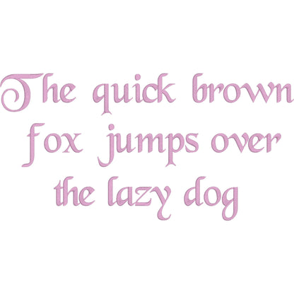 Black Crow Native BX Embroidery Font - Satin Stitch Alphabet (10 Sizes)