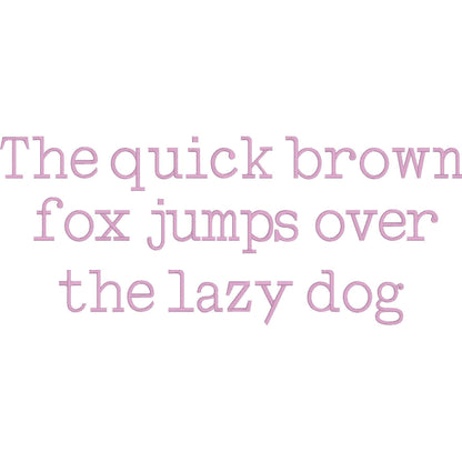 Leorio Native BX Embroidery Font - Satin Stitch Alphabet (10 Sizes)