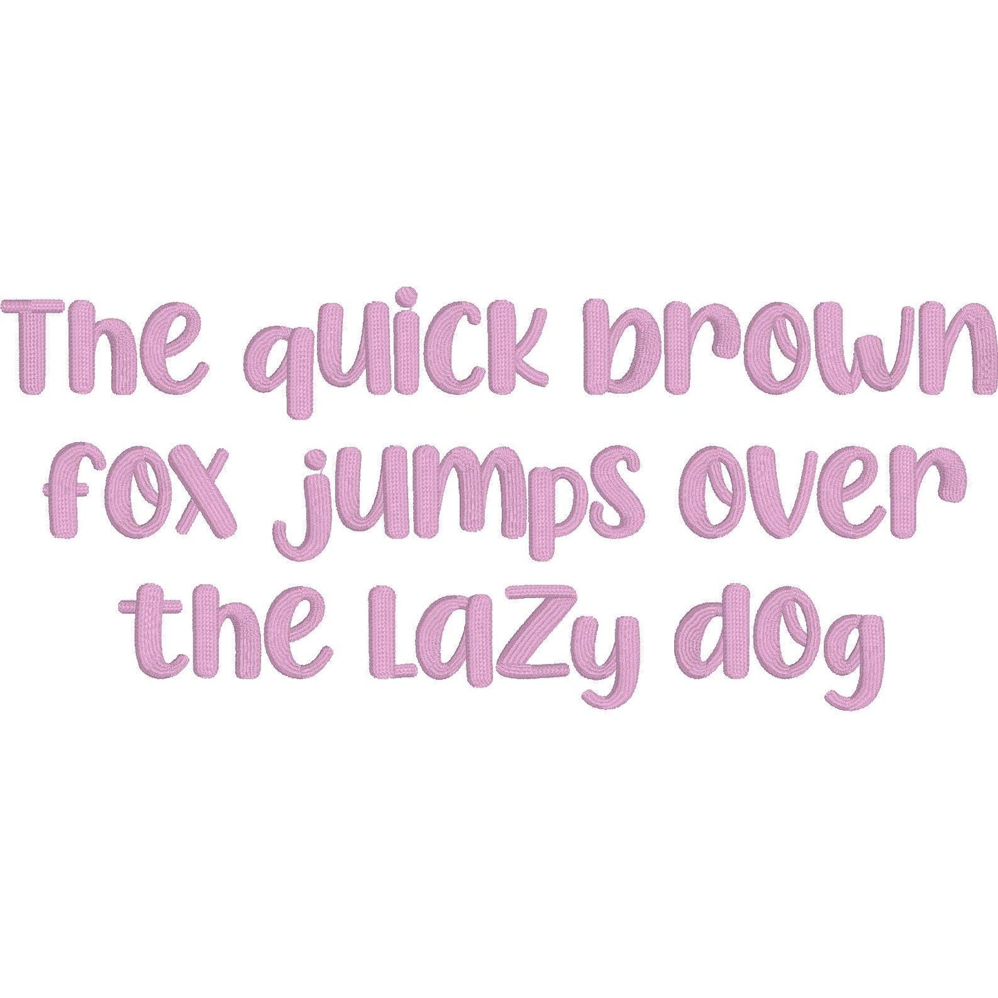 Chicken Pie Native BX Embroidery Font - Satin Stitch Alphabet (10 Sizes)