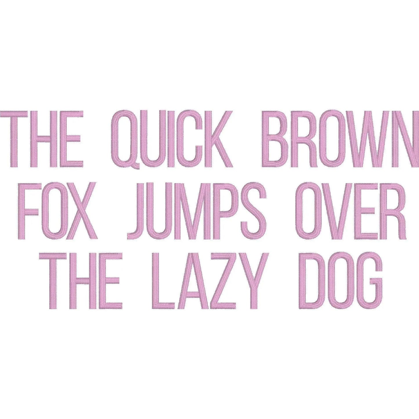 Bebas Neue 3D Puff BX Embroidery Font – Foam Alphabet (7 Sizes)