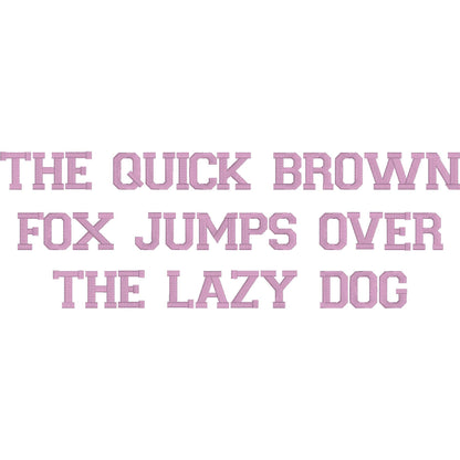 Varsity 3D Puff Native BX Embroidery Font – Foam Alphabet (7 Sizes)