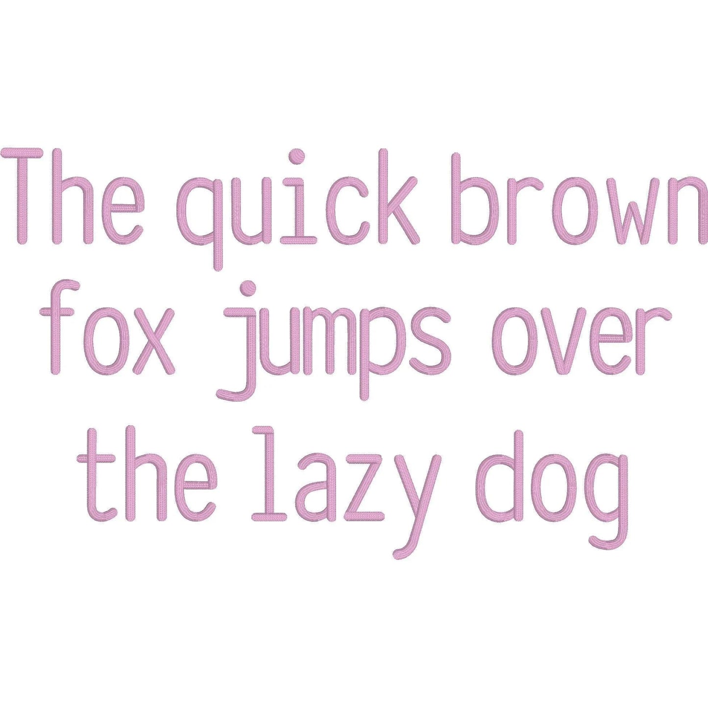 Omg 3D Puff BX Embroidery Font – Foam Alphabet (9 Sizes)