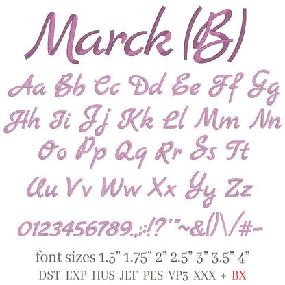 Bundle 4 3D Puff BX Embroidery Fonts – Foam Alphabet (7 Sizes)