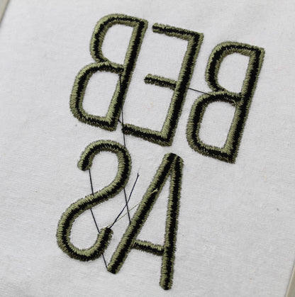 Bebas Neue 3D Puff BX Embroidery Font – Foam Alphabet (7 Sizes)