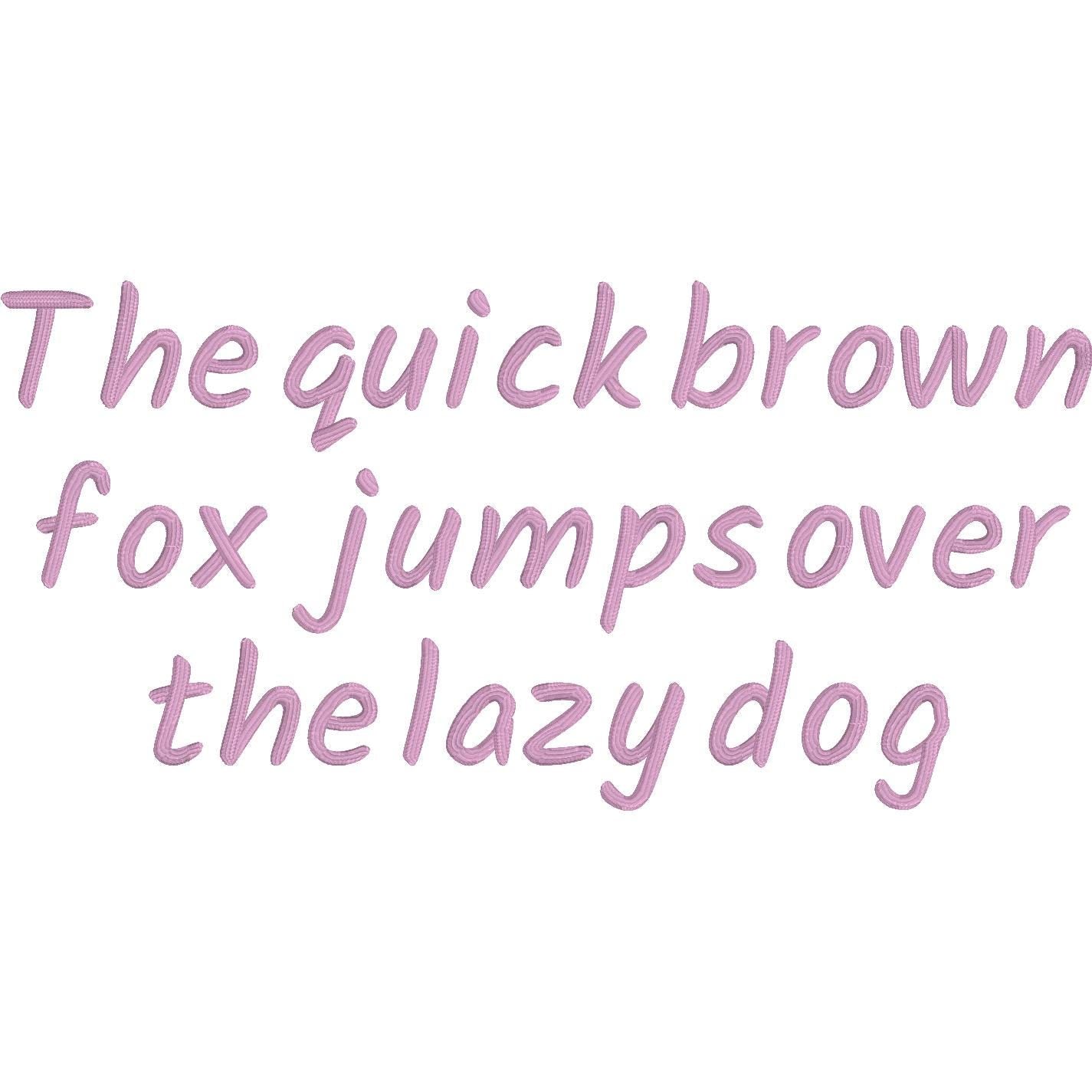 kalam 3D Puff BX Embroidery Font – Foam Alphabet (8 Sizes)