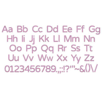 Luno 3D Puff BX Embroidery Font – Foam Alphabet (9 Sizes)