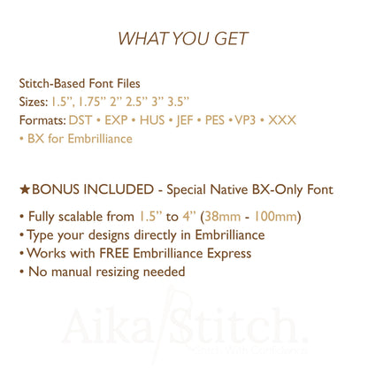 Angel 3D Puff Native BX Embroidery Font – Foam Alphabet (6 Sizes)