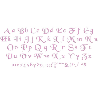 Black Crow Native BX Embroidery Font - Satin Stitch Alphabet (10 Sizes)