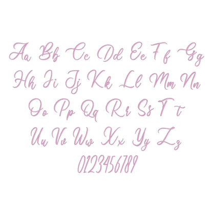 Clarissa Native BX Embroidery Font - Satin Stitch Alphabet (5 Sizes)