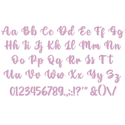 Hello Native BX Embroidery Font - Satin Stitch Alphabet (10 Sizes)