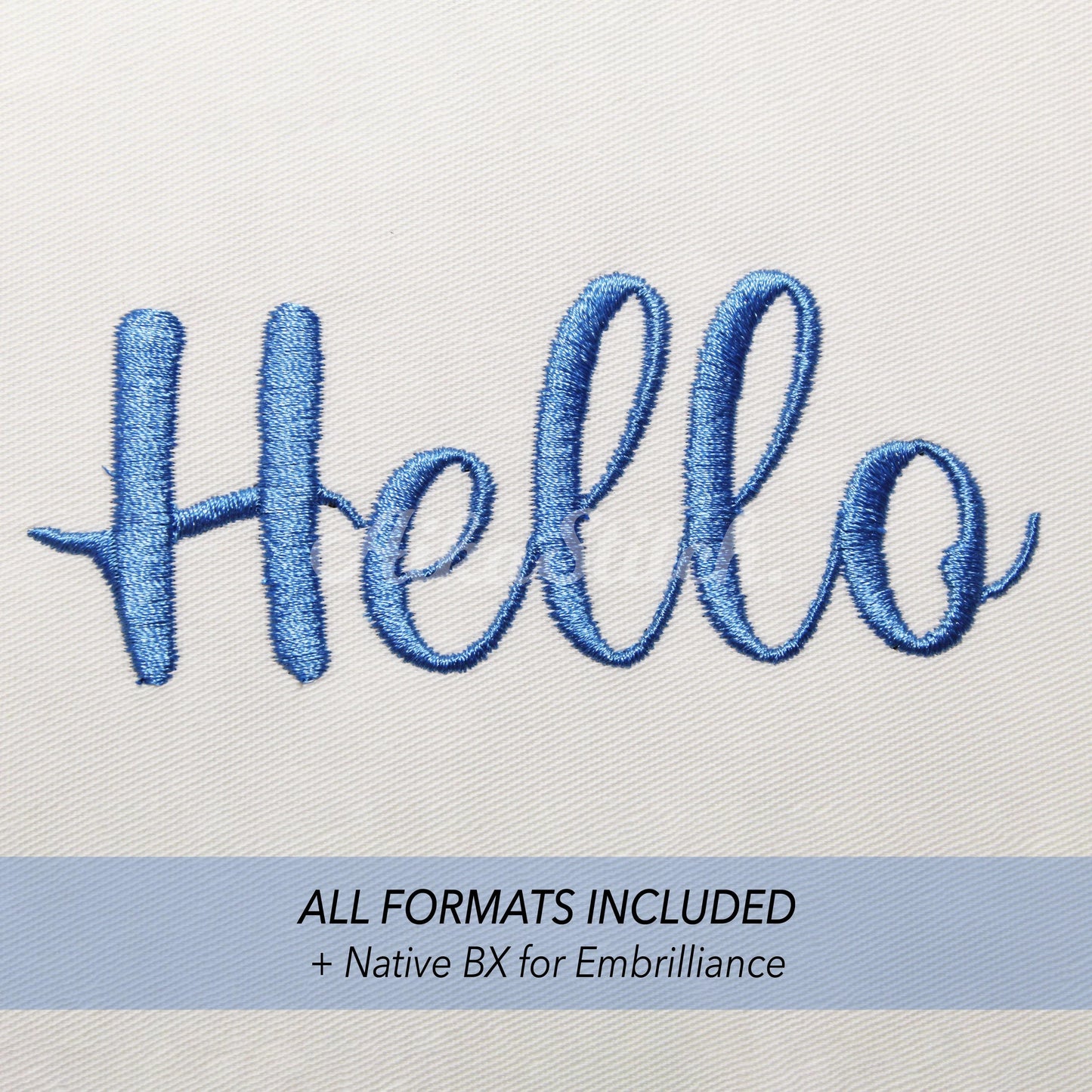 Hello Native BX Embroidery Font - Satin Stitch Alphabet (10 Sizes)