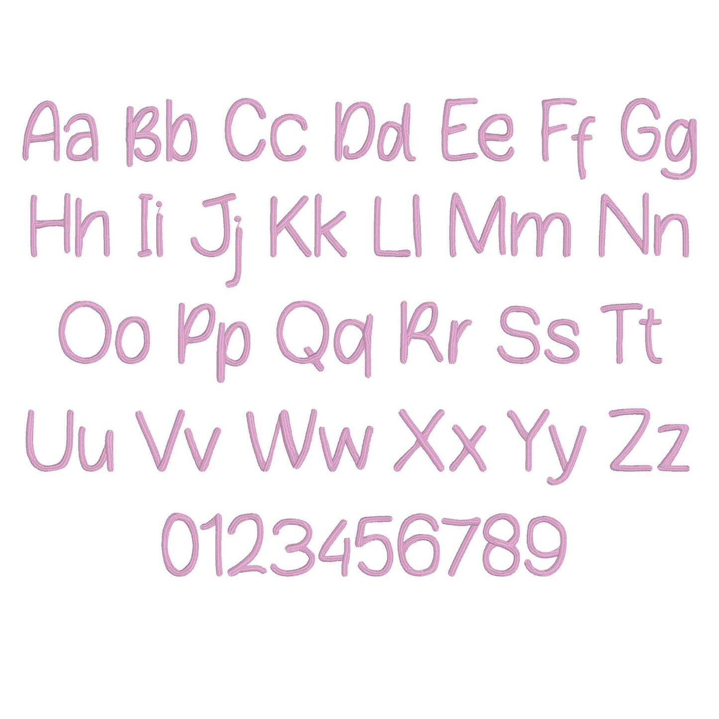 Farming Native BX Embroidery Font - Satin Stitch Alphabet (6 Sizes)