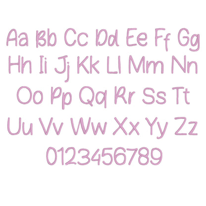 Farming Native BX Embroidery Font - Satin Stitch Alphabet (6 Sizes)