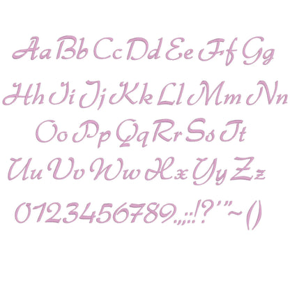 Gabrielle Native BX Embroidery Font - Satin Stitch Alphabet (6 Sizes)