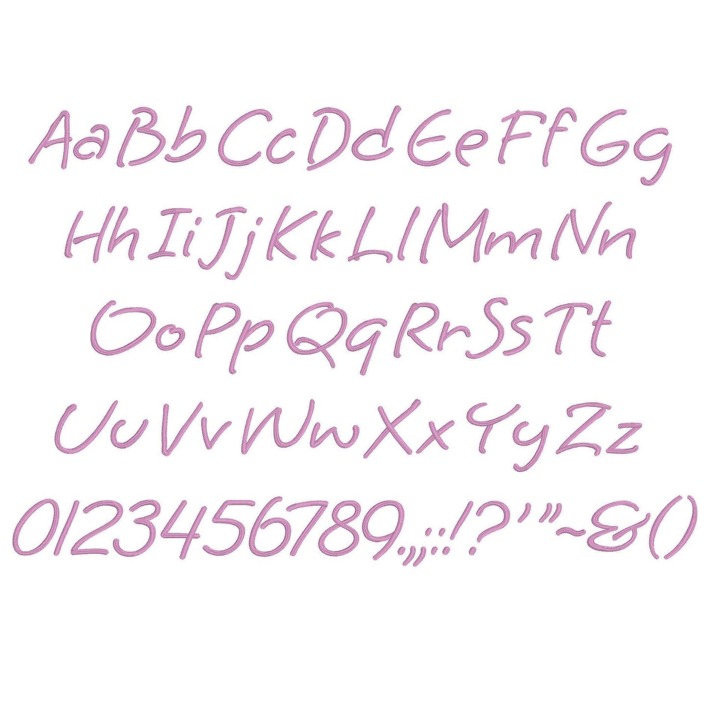 Grape Nuts Native BX Embroidery Font - Satin Stitch Alphabet (10 Sizes)