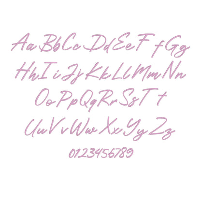 Roustel Native BX Embroidery Font - Satin Stitch Alphabet (5 Sizes)