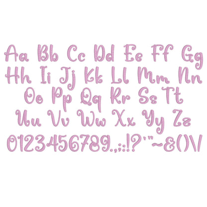 Spooky Native BX Embroidery Font - Satin Stitch Alphabet (10 Sizes)