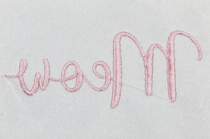 Meow Native BX Embroidery Font - Satin Stitch Alphabet (11 Sizes)