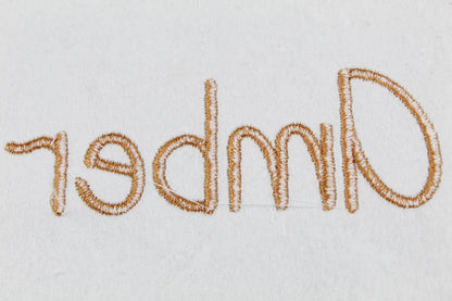 Amber Native BX Embroidery Font - Satin Stitch Alphabet (11 Sizes)