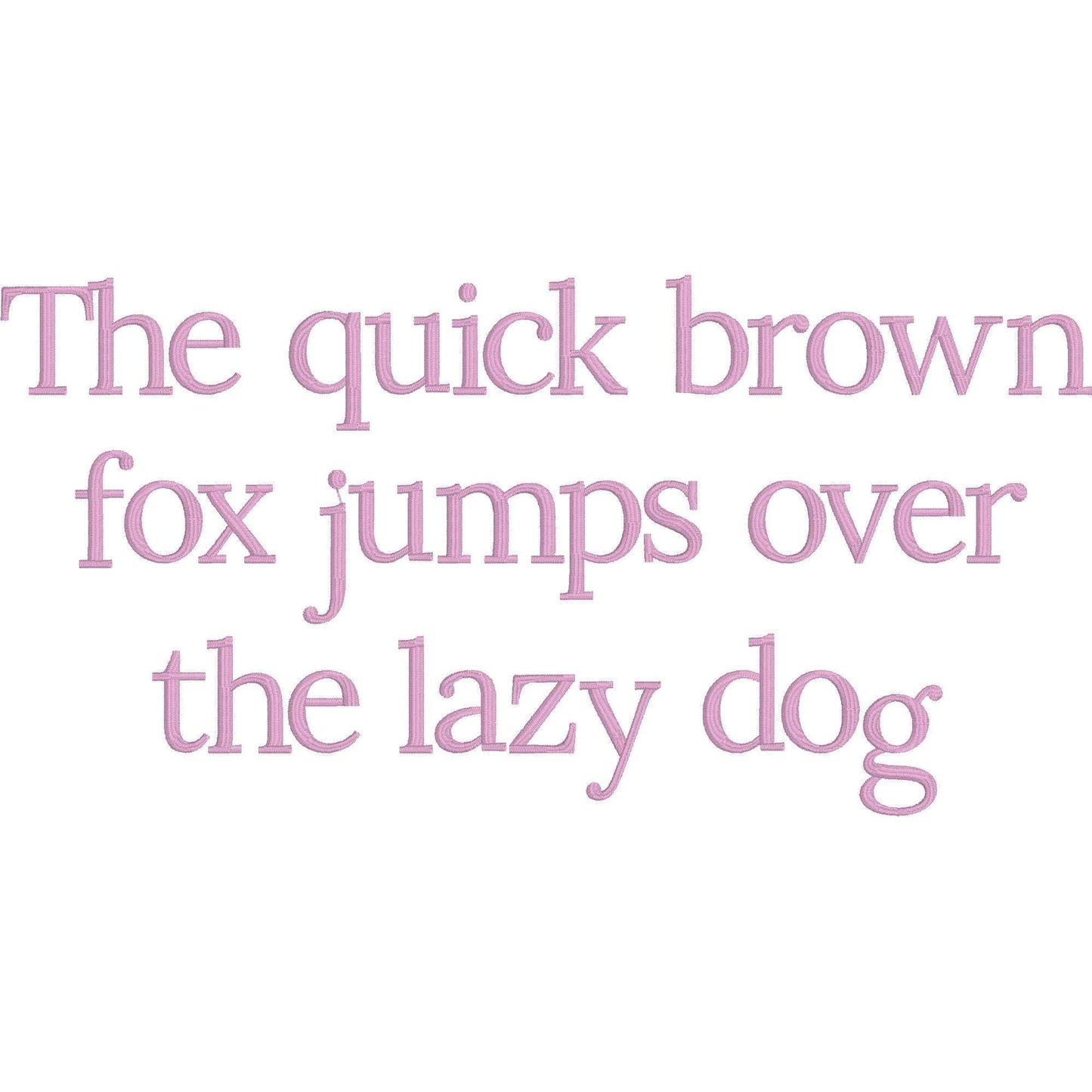 Lora 3D Puff BX Embroidery Font – Foam Alphabet (7 Sizes)
