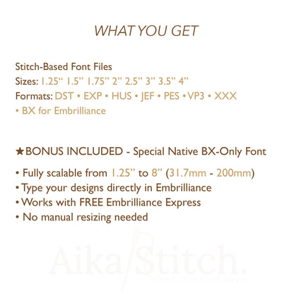 Kids 3D Puff Native BX Embroidery Font – Foam Alphabet (8 Sizes)