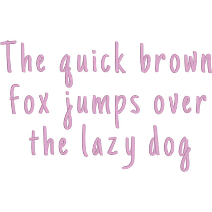 Lucy Native BX Embroidery Font - Satin Stitch Alphabet (11 Sizes)