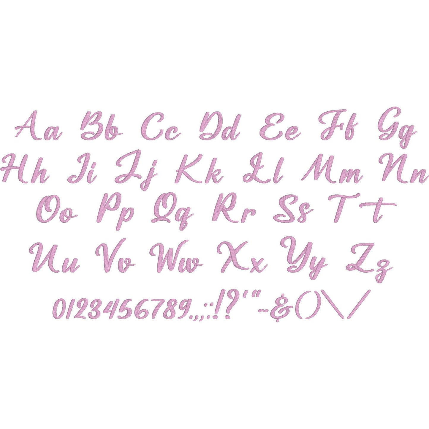 Hope Native BX Embroidery Font - Satin Stitch Alphabet (11 Sizes)