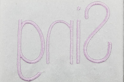 Sing Native BX Embroidery Font - Satin Stitch Alphabet (11 Sizes)