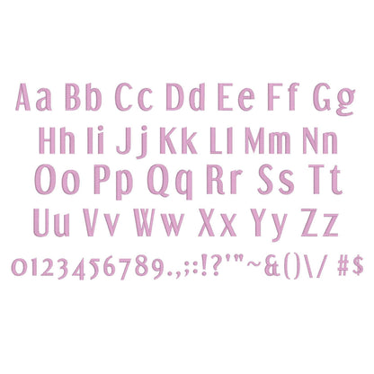 Glow 3D Puff Native BX Embroidery Font – Foam Alphabet (7 Sizes)