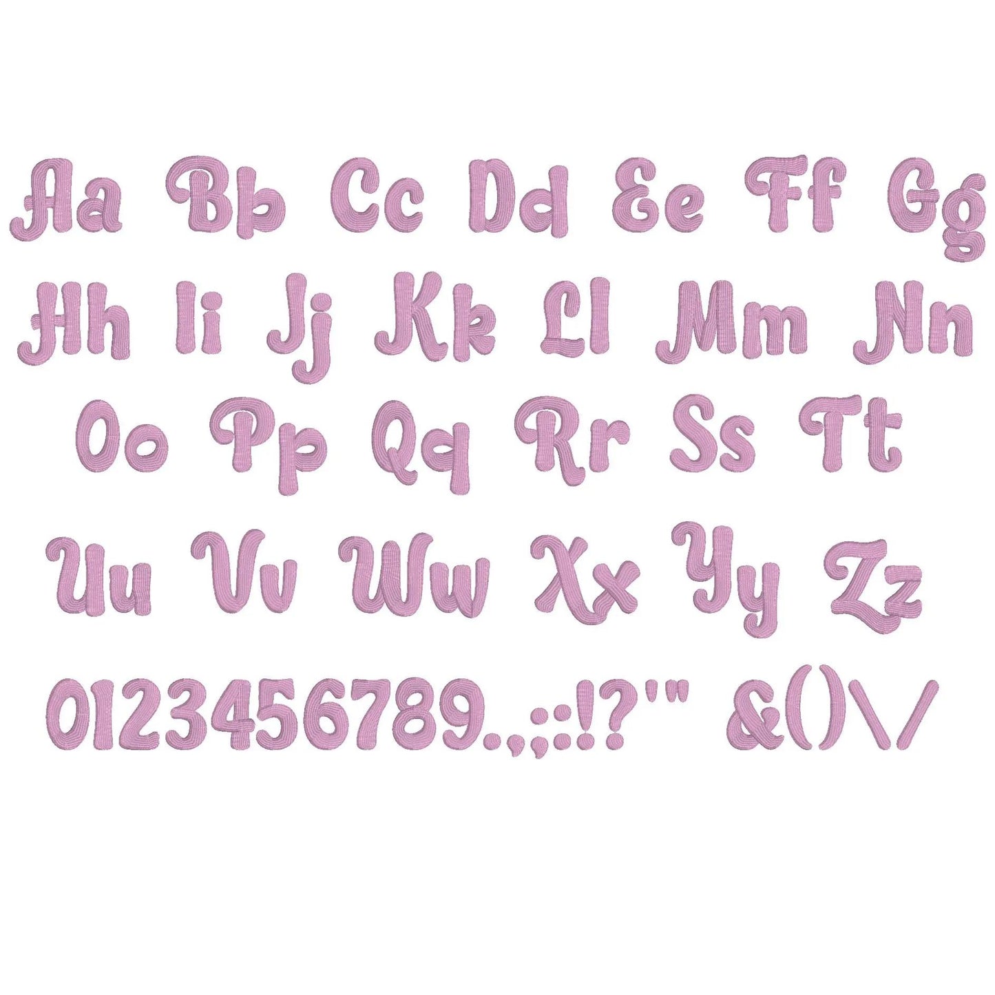 Angel 3D Puff Native BX Embroidery Font – Foam Alphabet (6 Sizes)