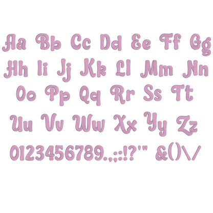 Angel 3D Puff Native BX Embroidery Font – Foam Alphabet (6 Sizes)