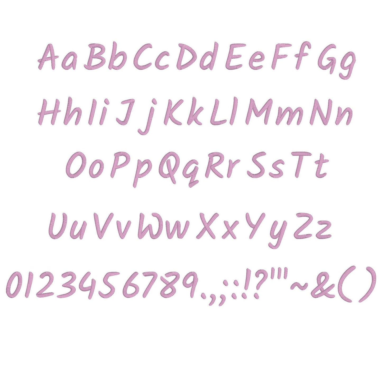 kalam 3D Puff BX Embroidery Font – Foam Alphabet (8 Sizes)