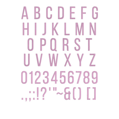 Bebas Neue 3D Puff BX Embroidery Font – Foam Alphabet (7 Sizes)