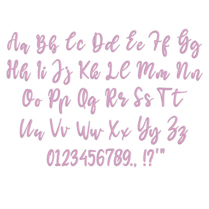 Mama Native BX Embroidery Font - Satin Stitch Alphabet (5 Sizes)