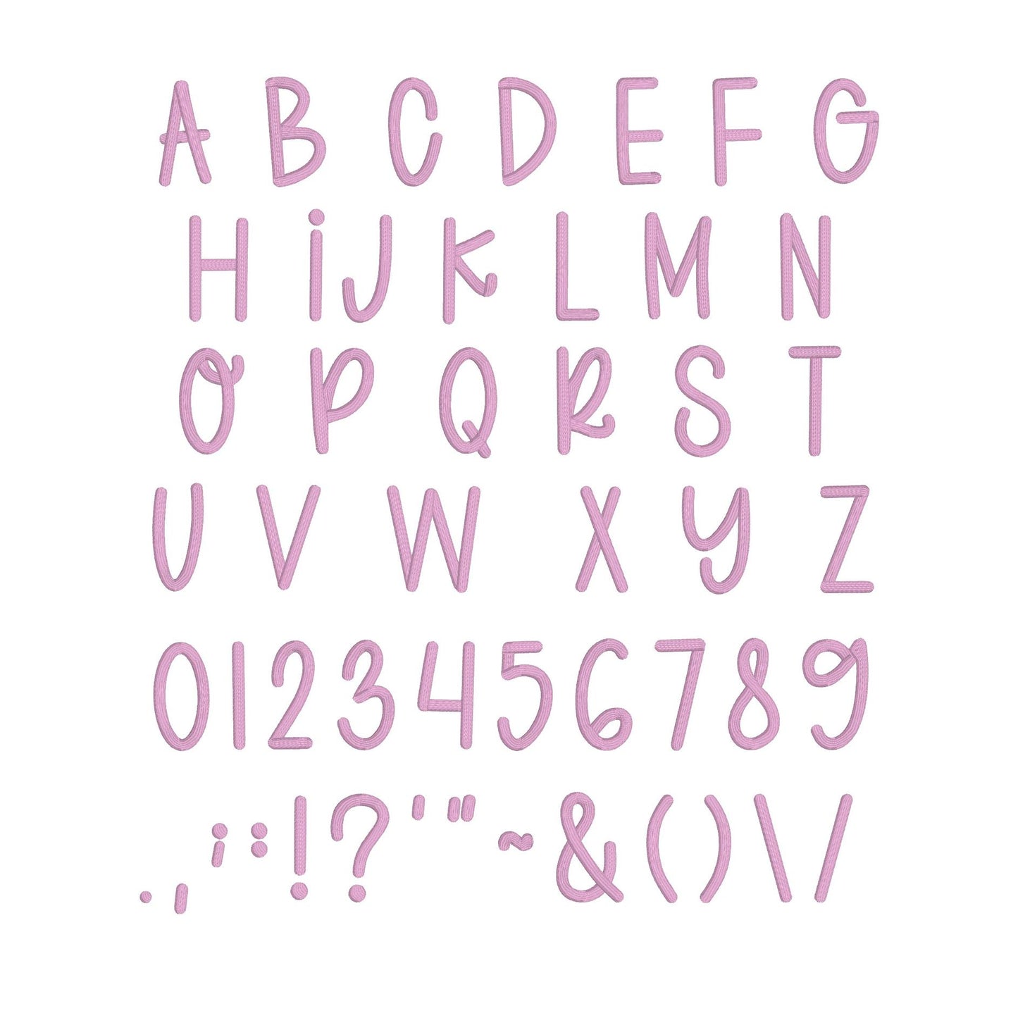 Apple 3D Puff Native BX Embroidery Font – Foam Alphabet (7 Sizes)